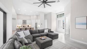 House, Multiple Beds (Marco Coastal Luxury | Pool, Spa and ) | Living area