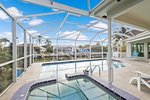 Pool - W Exposure Waterfront Home With Pool, spa and Dock (Marco Island)