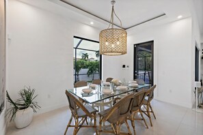 House, Multiple Beds (Pet-friendly home near shops with poo) | Dining - Pet-friendly Home Near Shops With Pool and spa (Marco Island)