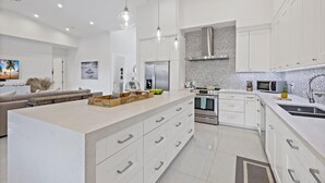 House, Multiple Beds (Pet-friendly home near shops with poo) | Private kitchen - Pet-friendly Home Near Shops With Pool and spa (Marco Island)