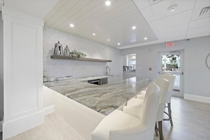 Condo, Multiple Beds (Rare beachfront condo with pool, soci) | Private kitchen - Rare Beachfront Condo With Pool, Social Room and Grill (Marco Island)