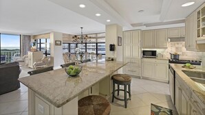 Condo, 1 Queen Bed with Sofa bed (Beachfront condo with pool/gym/grills) | Private kitchen - Beachfront Condo With Pool/gym/grills/pickleball (Marco Island)
