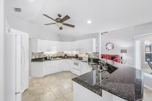 House, Multiple Beds (S exposure home with pool and walk to) | Private kitchen