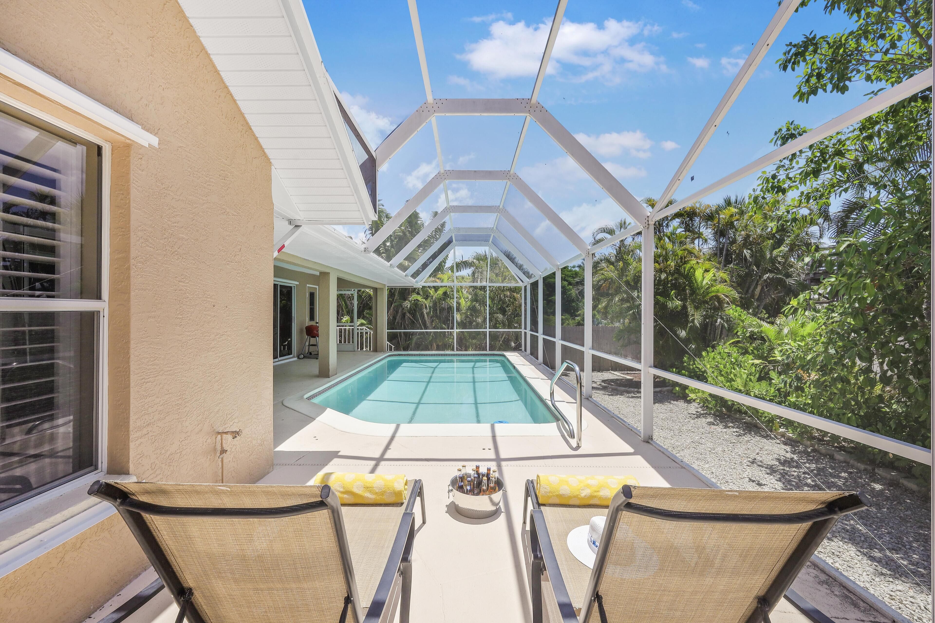 House, Multiple Beds (S exposure home with pool and walk to) | Pool | A heated pool