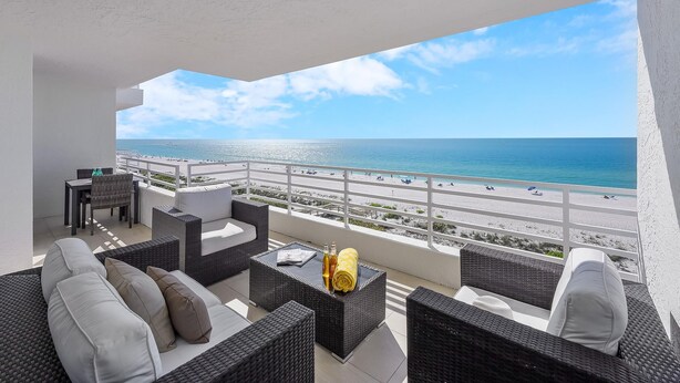 Condo, Multiple Beds (Beachfront condo with pools, gym and ) | Property grounds - Beachfront Condo With Pools, gym and Charcoal Grills (Marco Island)