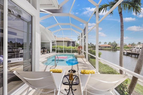 House, Multiple Beds (W exposure waterfront home with pool ) | Pool