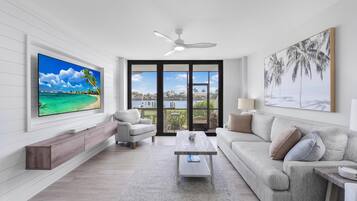 Condo, Multiple Beds (Rare walkout condo walk to beach and ) | Living area