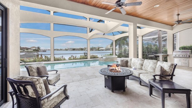 House, Multiple Beds (Opulent home with vast water view, po) | Terrace/patio - Opulent Home With Vast Water View, Pool and hot tub (Marco Island)
