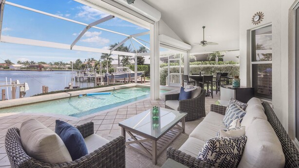 House, Multiple Beds (Waterfront pool home just steps to Ti) | Pool | A heated pool - Waterfront Pool Home Just Steps to Tigertail Beach (Marco Island)