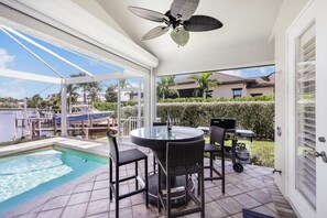 House, Multiple Beds (Waterfront pool home just steps to Ti) | Outdoor dining - Waterfront Pool Home Just Steps to Tigertail Beach (Marco Island)