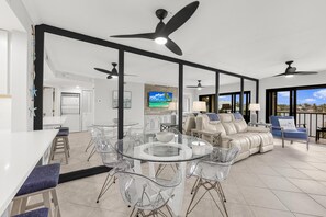Condo, Multiple Beds (Condo with views of Smokehouse Bay an) | Living area - Dockside 305 (Marco Island)