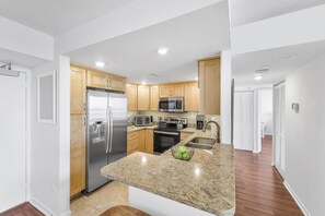 Condo, Multiple Beds (Penthouse beachfront condo with pool/) | Private kitchen - Penthouse Beachfront Condo With Pool/fitness/grills (Marco Island)