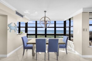 Condo, 1 King Bed with Sofa bed (Front beachfront condo with pool, fit) | Dining - Front Beachfront Condo With Pool, Fitness and Grills (Marco Island)