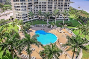 Condo, 1 King Bed with Sofa bed (Front beachfront condo with pool, fit) | Exterior