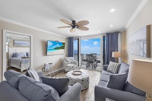 Condo, 1 King Bed with Sofa bed (Tradewinds 1205) | Living area - Tradewinds 1205 (Marco Island)