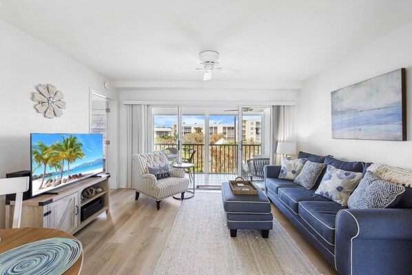 Condo, 1 King Bed (Coastal condo just a short walk away ) | Living area - Coastal Condo Just a Short Walk Away From the Beach (Marco Island)