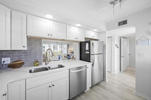 Condo, 1 King Bed (Coastal condo just a short walk away ) | Private kitchen - Coastal Condo Just a Short Walk Away From the Beach (Marco Island)