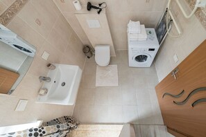 Hair dryer, towels