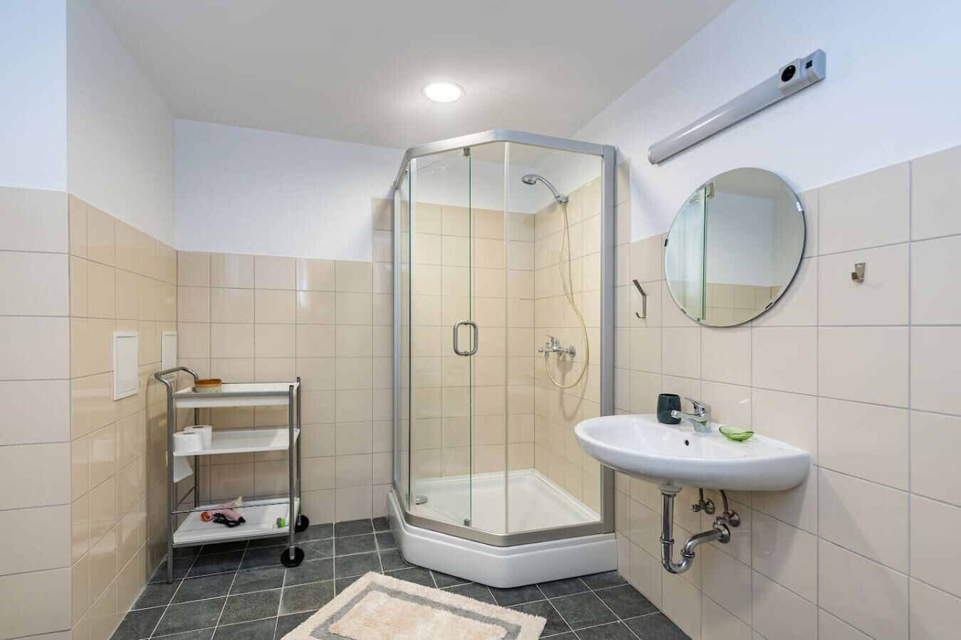 Sèche-cheveux, serviettes fournies, papier toilette
