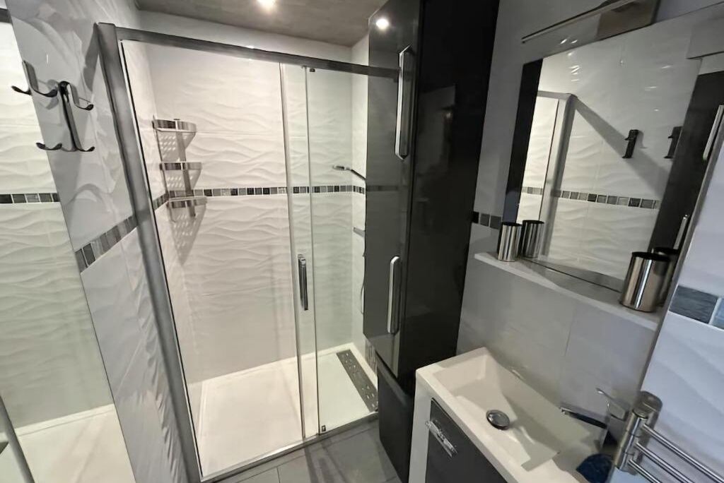Shower, hair dryer