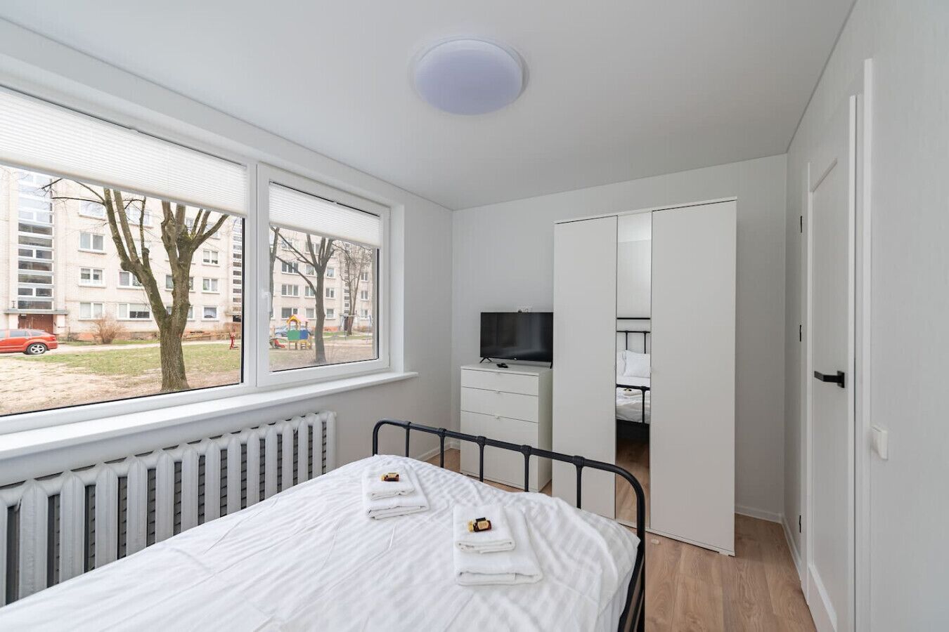 1 bedroom, desk, soundproofing, iron/ironing board