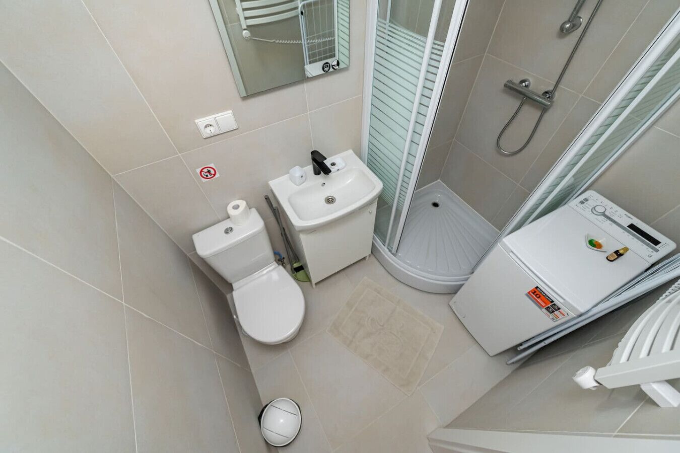 Free toiletries, hair dryer, towels, toilet paper