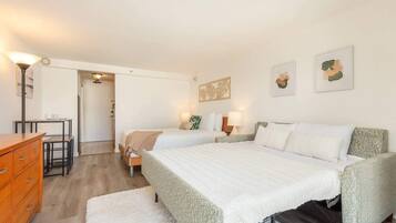 Apartamento (1 Bedroom) | 1 quarto, ferros/tábuas de passar roupa, roupa de cama