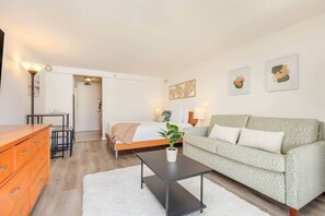 อพาร์ทเมนท์ (1 Bedroom) | บริเวณนั่งเล่น