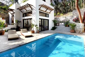 A heated pool