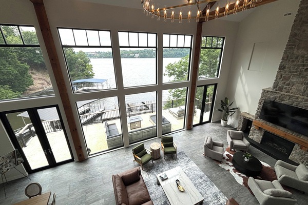 Smart TV, fireplace, video games, books