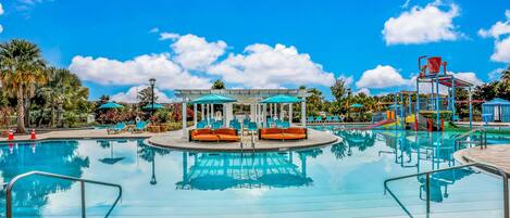 A heated pool
