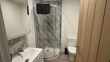 Hair dryer, towels