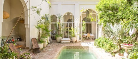 A heated pool