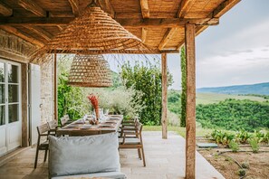 Outdoor dining - Farmhouse Istria - Five Bedroom Villa, Sleeps 10 (Kaldir)