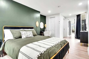 1 間睡房、熨斗/熨衫板、Wi-Fi、床單