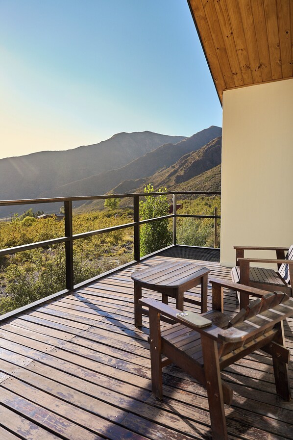 Basic Cabin | Terrace/patio - Odella Casas de Montaña Vallecitos (Potrerillos)