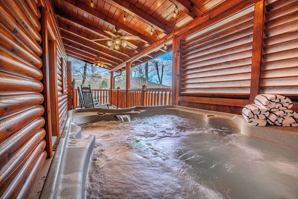 Bubbelpool inomhus