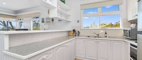 Microwave, dining tables