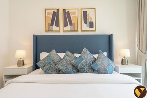Apartamento de lujo, vistas a la ciudad | 2 dormitorios, sábanas de algodón egipcio, ropa de cama de alta calidad