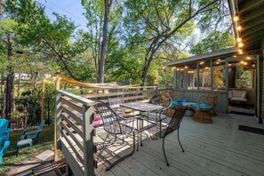 Terrace/patio - Heated Pool~Game Room~Firepit~Domain~Q2 Stadium (Austin)