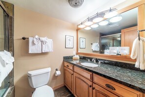Hair dryer, towels