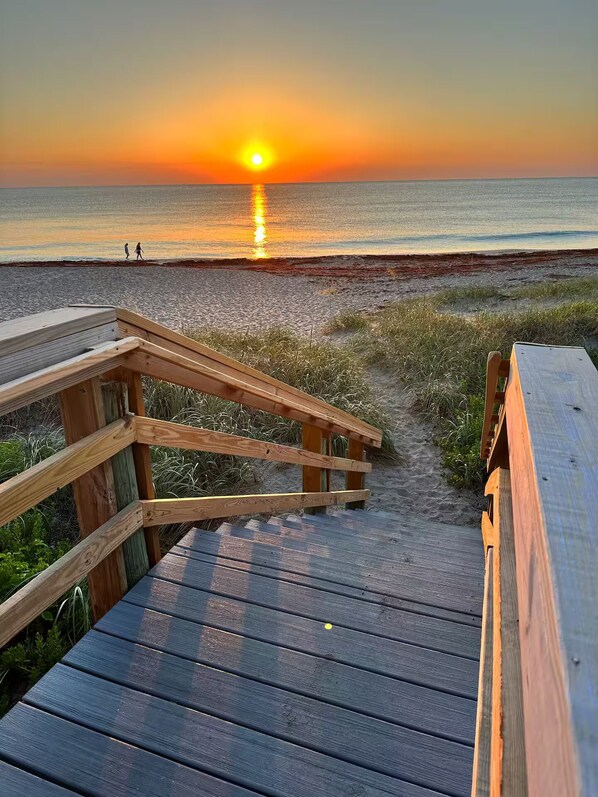 Sun loungers, beach towels