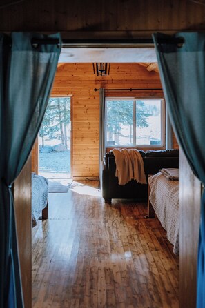 Interior - Spacious Mountain Cabin | 2 Double Beds | Private Bath | No Cleaning Fees (Sundre)