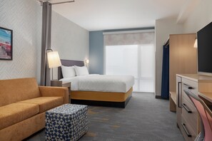 In-room safe, desk, laptop workspace, blackout drapes - Home2 Suites By Hilton Vaughan Toronto On (Vaughan)