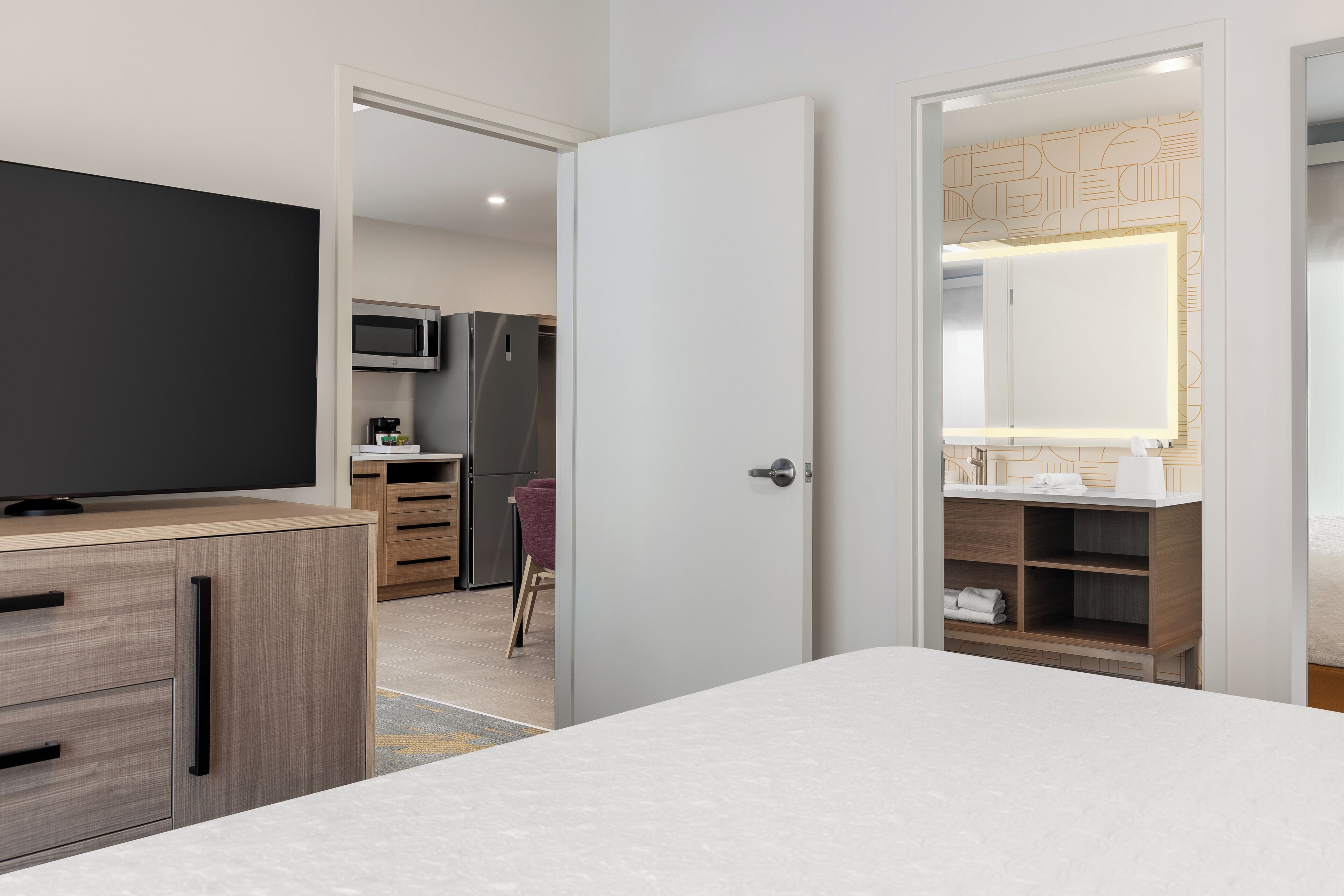 In-room safe, desk, laptop workspace, blackout drapes