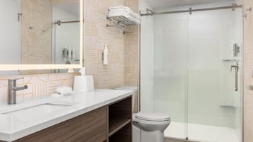 Suite, 1 chambre | Douche de la salle de bain