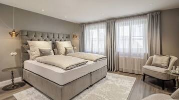 Habitación Confort doble | 1 dormitorio, sábanas de algodón egipcio, ropa de cama de alta calidad