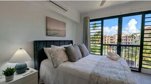 3 bedrooms, desk, iron/ironing board, travel cot