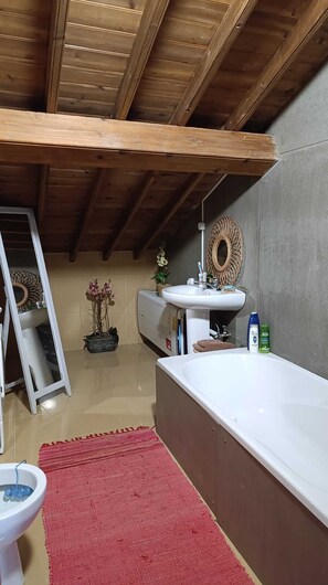 Shower, hair dryer, bidet, towels - Ben House - House with 3 bedrooms (Unknown)