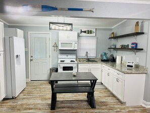 Microwave, oven, stovetop, dishwasher